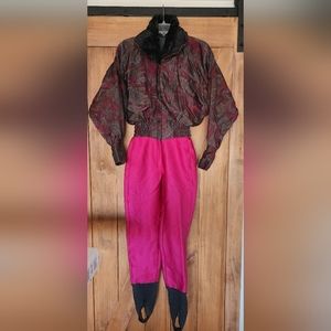 Vintage 90's Bogner women's paisley ski suit size XS